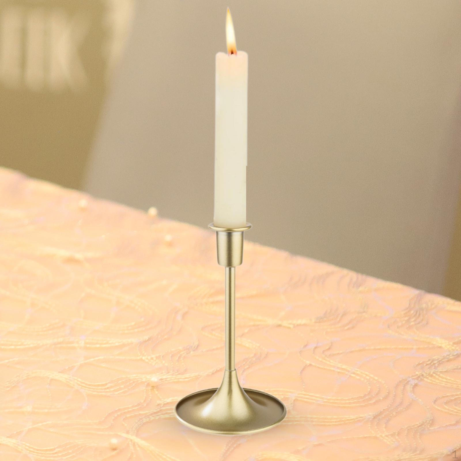 

Подсвечник конусообразный, железный, декоративный, центральный элемент стола, держатель для Gold Large Size