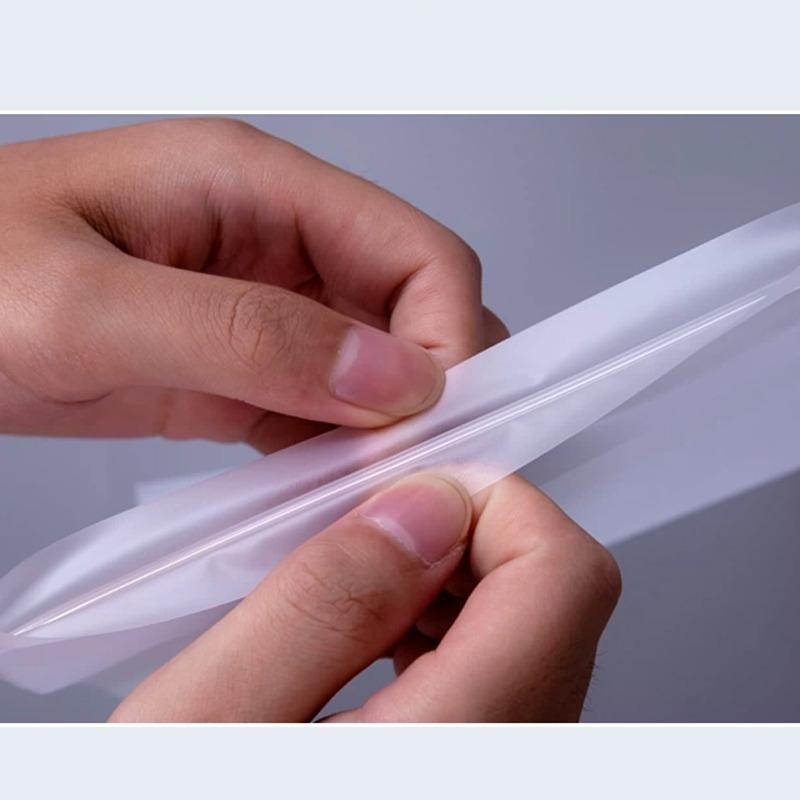 Thicken CPE Frosted Self Sealing Bag Clothing Food Storage Dust-proof Plastic Sealed Pouch Books Decorations Cultural Toys Sticker Packaging Bags