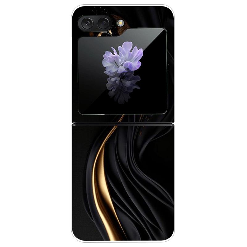 For Samsung Z Flip7 Cases Flip 7 Hard PC Transparent Phone Cover For Samsung Galaxy ZFlip 7 Cool Luxury Clear Shockproof Case