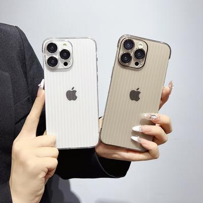 Applicable To IPhone 15 Mobile Phone Case Ultra-thin Frameless Apple 16 Promax Transparent Tile Pattern 13/14