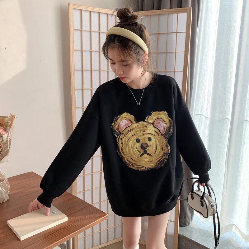 IMAGINEX Women's Urban Casual Long-Sleeve Crewneck Sweatshirt