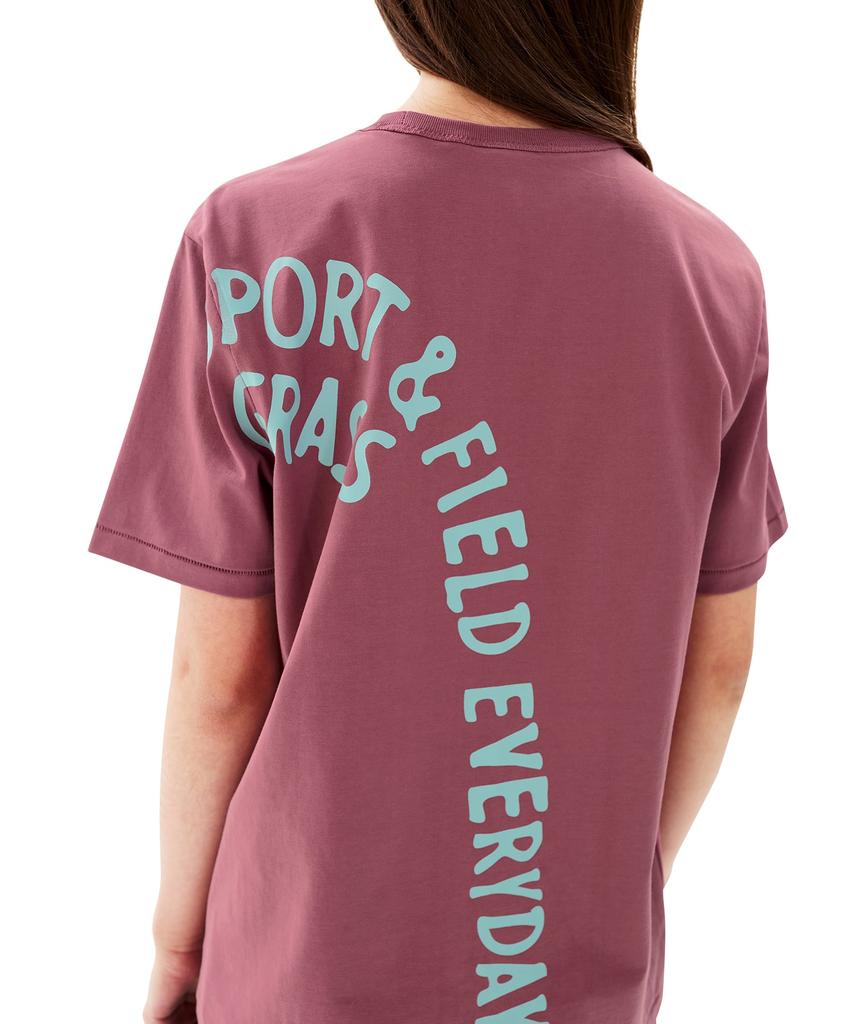 Sseonleobeutueo Arc Text Tee Rose
