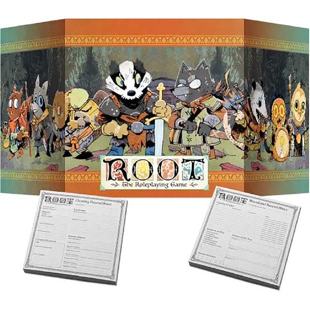 Magpie Games Gamemaster Accessory Pack - Root: The Roleplaying Game Expansion, Tri-Fold Tabletop GM Screen and Campaign Notepads