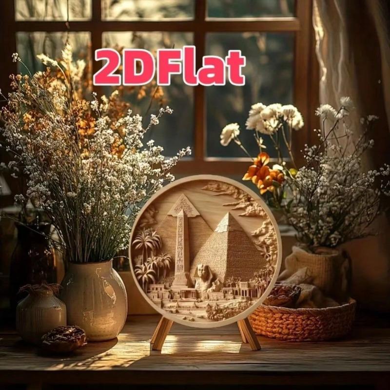 Vintage Tin Sign Egyptian Pyramid Art Animal Decor Metal Wall Art