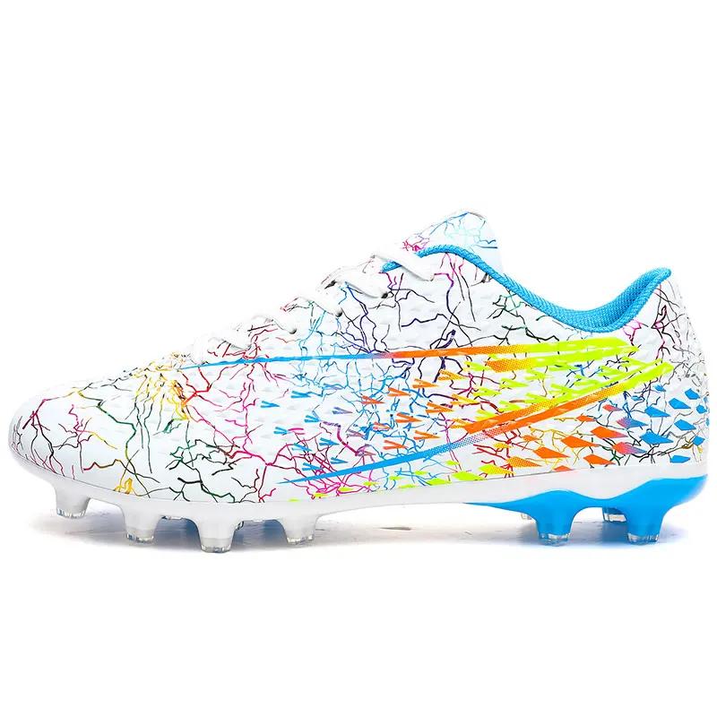 Fashion Men Professional Soccer Shoes Outdoor Sports Training Ankle Soccer Boots Turf Youth Original Men's Society Football Boot