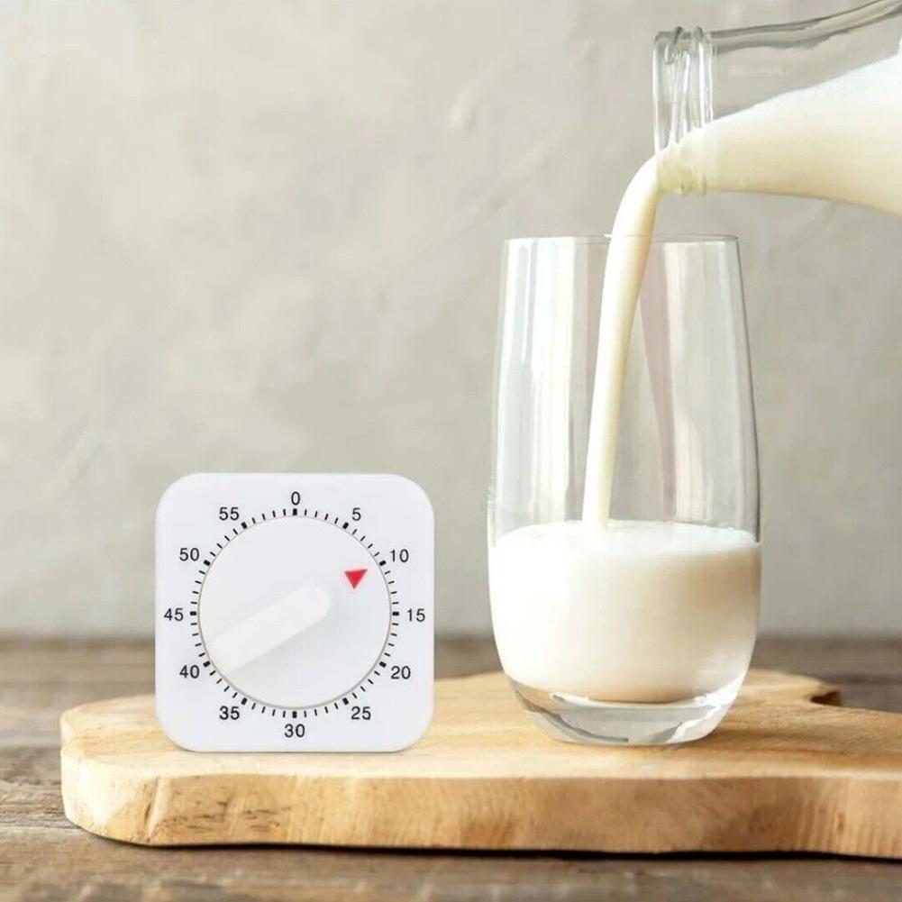 Square Mechanical Timer 3 Seconds Ring For Cooking