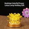Colorful Lotus Lamp Vibrant Color Battery-Operated Creative Shape Flicker Free Realistic Looking Compact