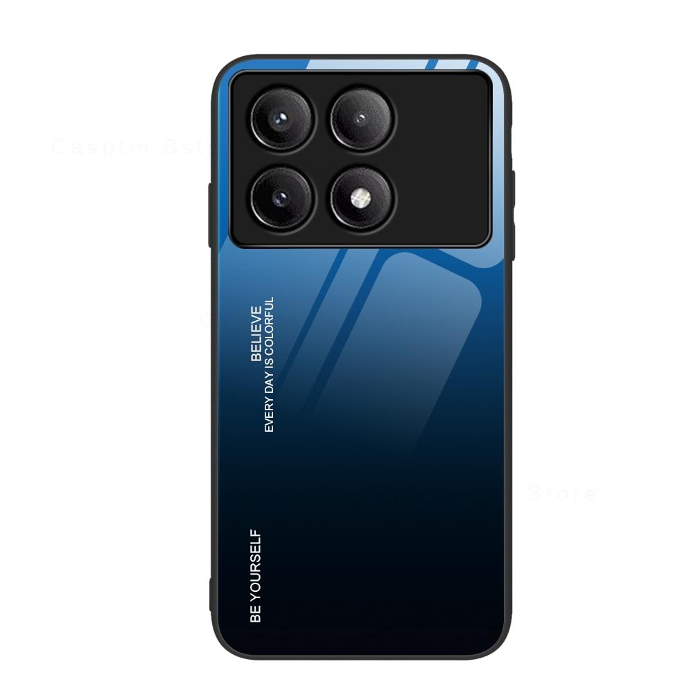 

Glass Phone Case For Xiaomi Poco F6 Pro F5 Pro F3 Poco X6 Pro X5 X3 Pro X3 NFC M6 Pro M4 Pro M5 4G 5G Cover Pocophone F6 Pro Poco X3