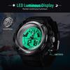 Men’s Multifunction Analog Watch, 10 ATM Waterproof, Ideal for Swimming, Diving, Surfing, with Alarm, Calendar, Stopwatch, Dual Time, 12/24H Display