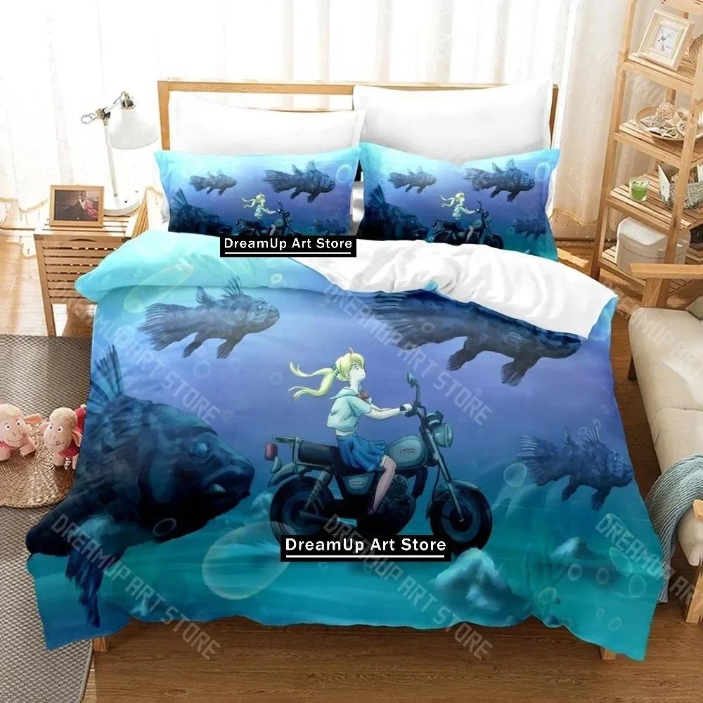 3D Print Bakuman Bedding Set Single Twin Full Queen King Size Bed Set Adult Kid Bedroom Duvetcover Sets 3D Print Anime Bed Sheet