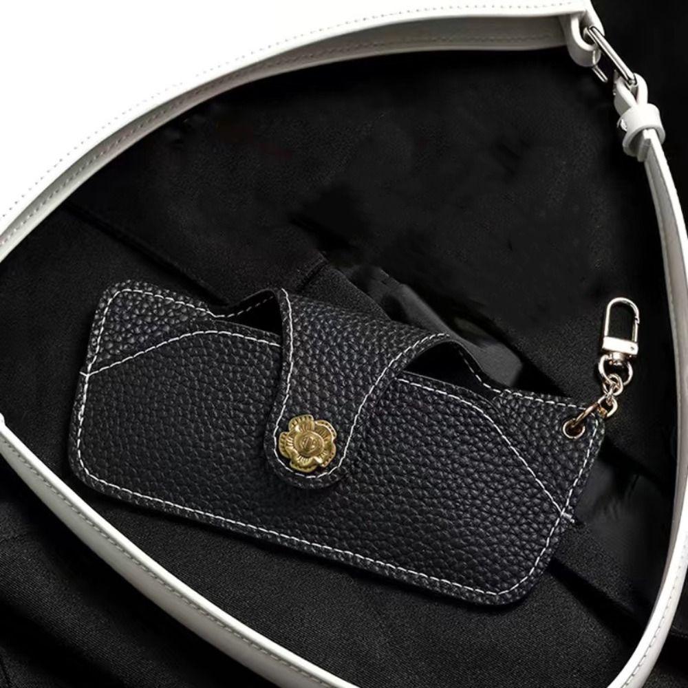 Retro Anti Pressure PU Leather Sunglasses Storage Bag Protective Sleeve Spectacle Case Glasses Case