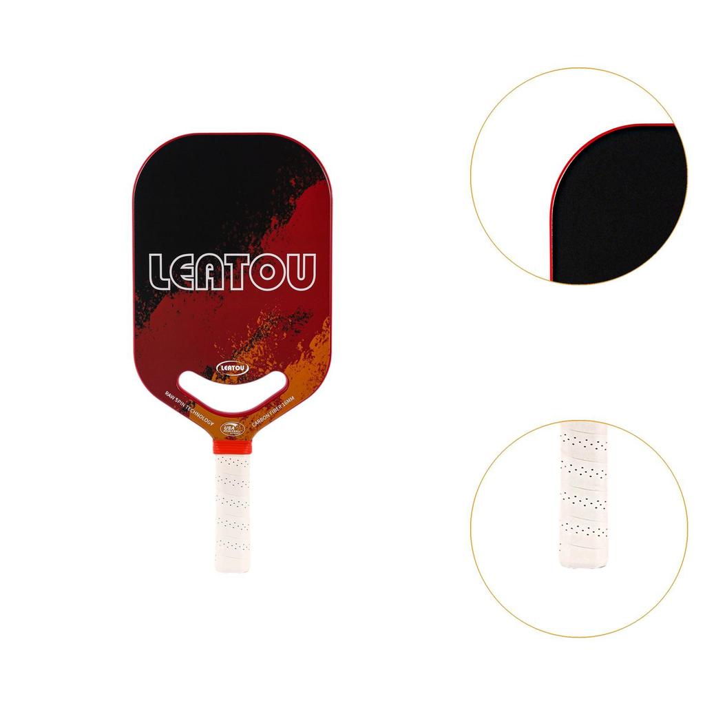 Carbon Fiber Pickleball Paddle 16mm Thick Honeycomb Core for Power Advanced
