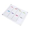 Clear Acrylic Weekly Planner with Magnets Color Label Refrigerator Dry Erase Board for Home Scheduling Office Work