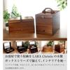 Sewing Natural Paulownia Sewing 2 Large Accessories [Lara Christie] Box, Wooden, Wood, Wood, Box, Storage, Tiers, Capacity, Lh108-0004
