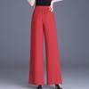 Summer Chiffon Wide Leg Trousers Women Fashion High Waist Pants