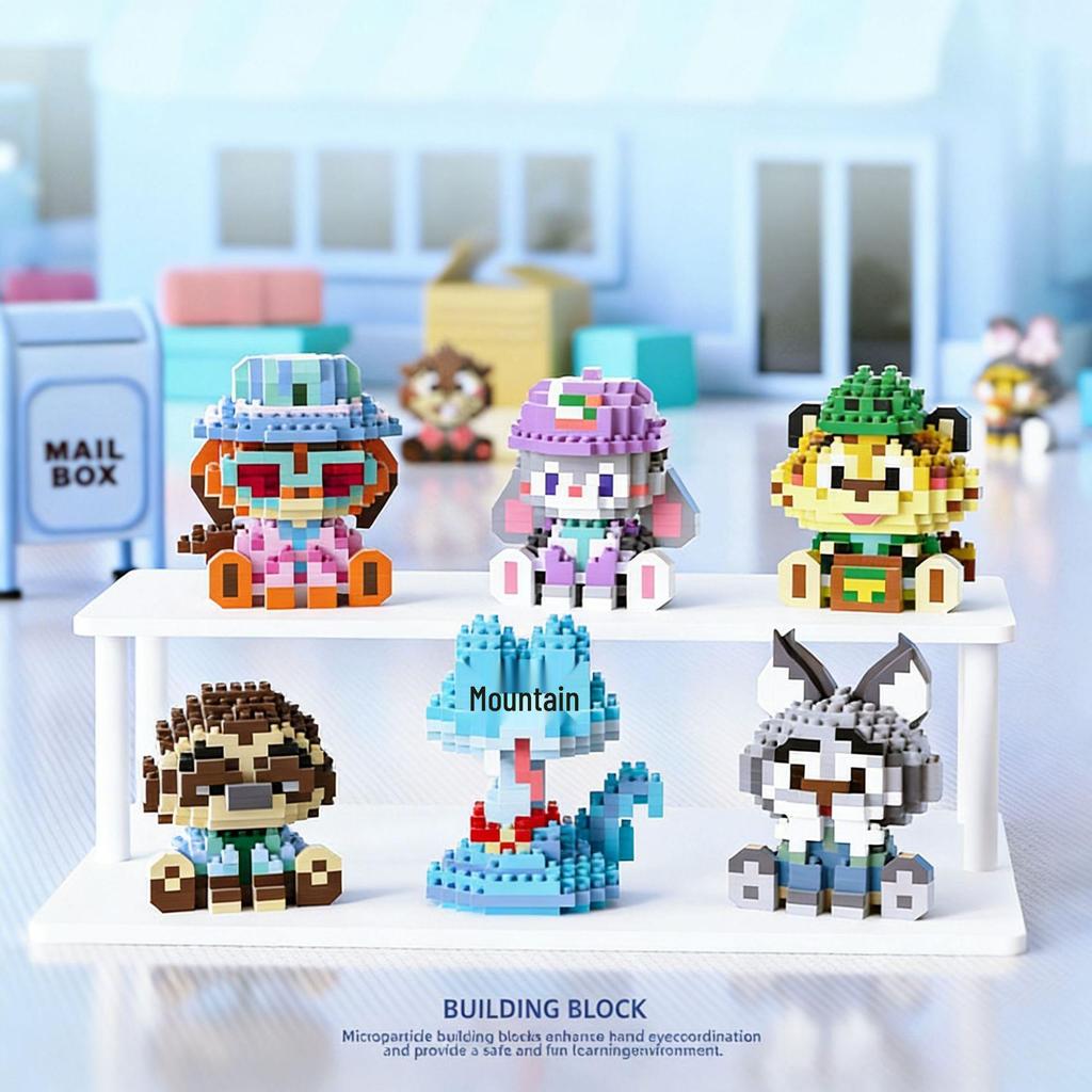 Cartoon Animal Figurines: Compatible with Building Blocks - Children's Toy Blind Box, Perfect Festival Gift