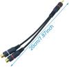 YFFSFDC RCA Splitter RCA Male to 2RCA Video RCA Audio Mono to Stereo Subwoofer Gold for Car Car Navigation Rear of Cable, Female, Audio, Y-Type Cable,