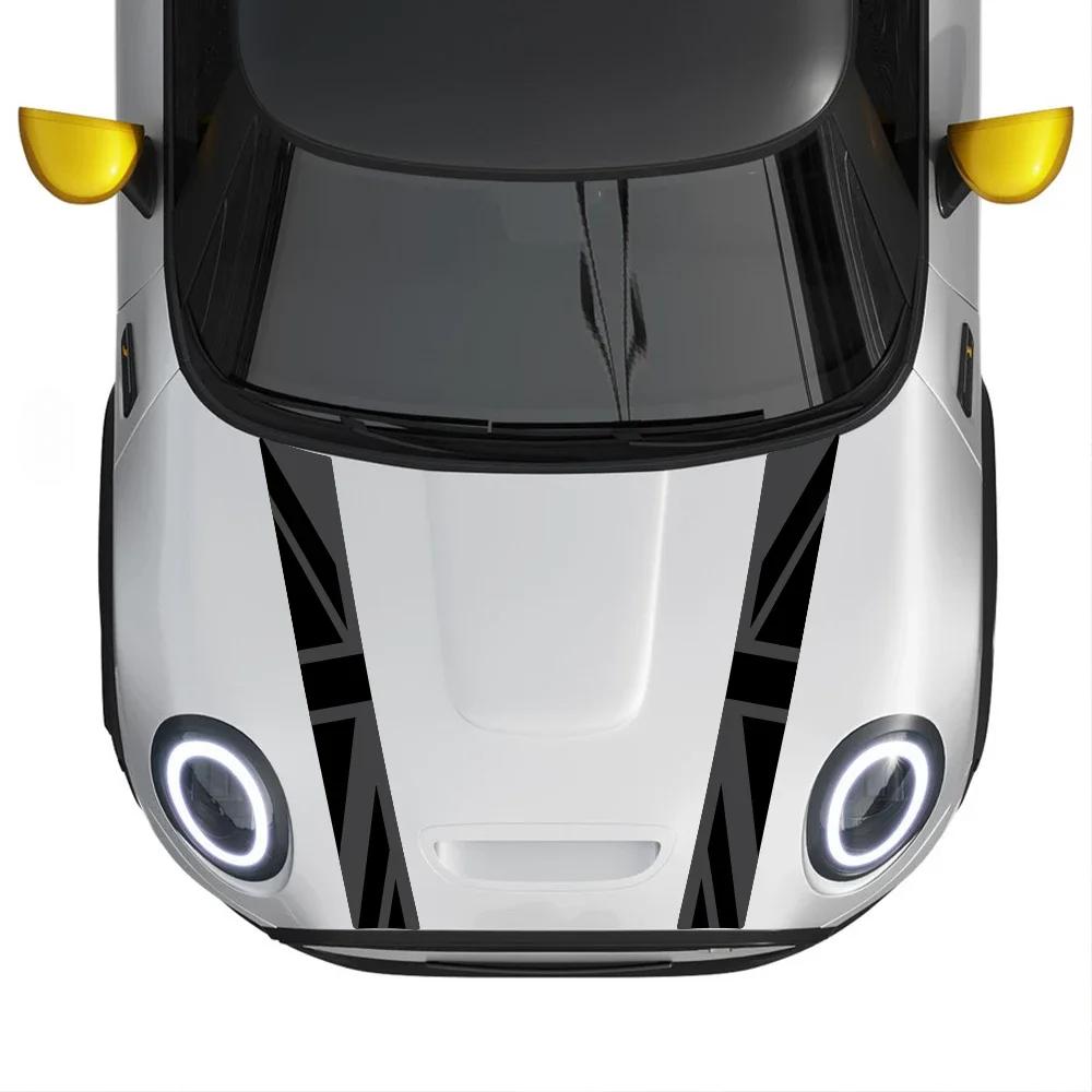 For MINI Cooper F55 F56 F57 F65 F66 F67 J01 J05 Car Hood Bonnet Sticker Cover Grille Trim Vinyl Overlay Decals Car Decoration