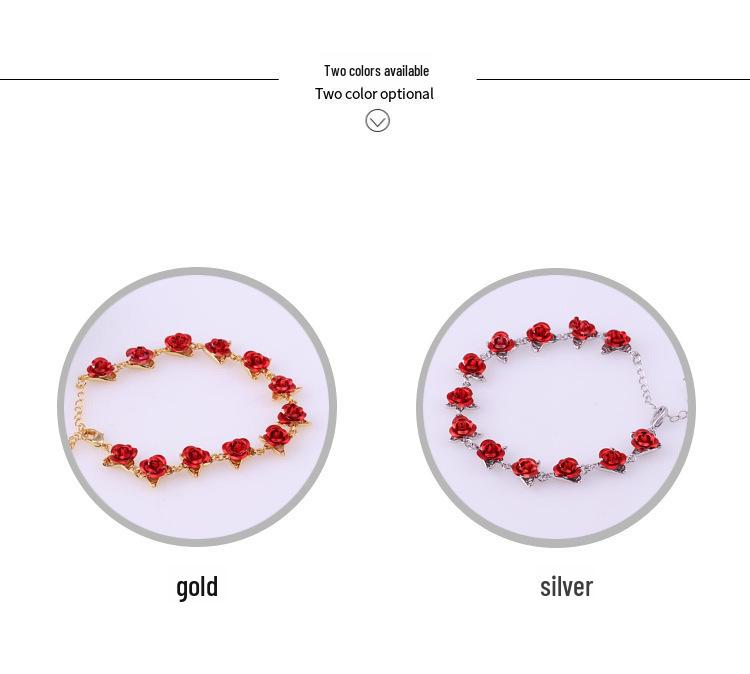 Rose Gold-Plated Women's Bracelet - European & American Simple Korean Design