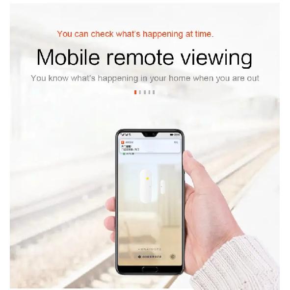 Tuya Smart WiFi Door Sensor Smart Home Open Close Detector Smartlife App Control Notification Compatible with Alexa Google Home