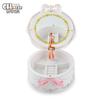 Creative With Makeup Mirror Rotating Ballet Music Box Music Box Jewelry Box Birthday Gift