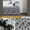 Papel de parede autoadesivo 45CM DIY parede de fundo em grade autoadesivo estilo retrô decoração de casa quarto sala de estar parede de fundo
