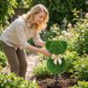 Artificial Topiary Bear Shaped Garden Stake with Decorative Bow Outdoor Decorative Lawn Ornament for Yard Patio and Home Landscaping