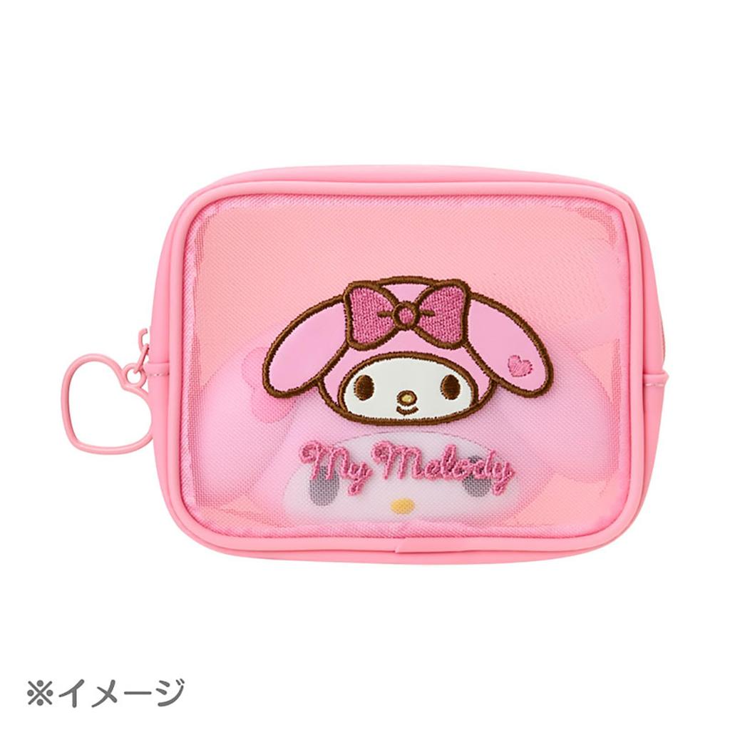 Sanrio My Melody Mini Small Item Ages 3 and 617083 Pouch, PVC, Polyester, Steel, Holder, Up,
