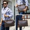 Black Angel Genuine Leather 14.2" Laptop Messenger Bag for Men