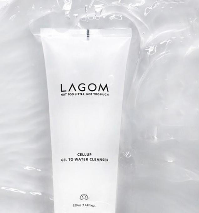 LAGOM Cellup Gel to Water Cleanser 220ml – Gentle Morning Hydrating Cleanser