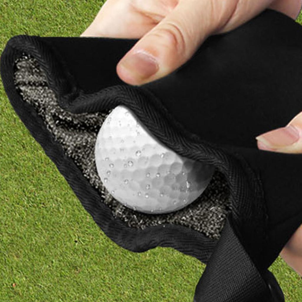 Ball Cleaning Bag and Ball Cleaning Bag Multifunctional with Detachable Clip Portable Waterproofing Cleaner Pouch