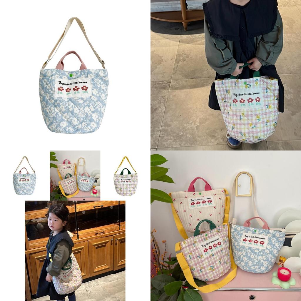 Trendy Korean Style Large Capacity Children's Bag With Floral Print For Boys And Girls