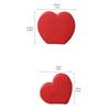Ceramic Heart-shaped Vase Love Flower Vase Flower Arrangement Accessories Ceramic Handicrafts Red Heart Shape Home Decoration