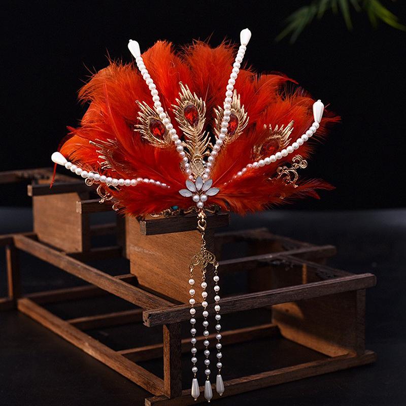 Antique Hair Crown Hair Ornaments Ancient Costume Headdress Chinese Hanfu Hair Accessories Hairstyle Design Tool