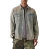 Levis Comfortable Versatile Fashion Western Loose Pointed Collar Long Sleeve Shirt Men Shirts A1919-0073