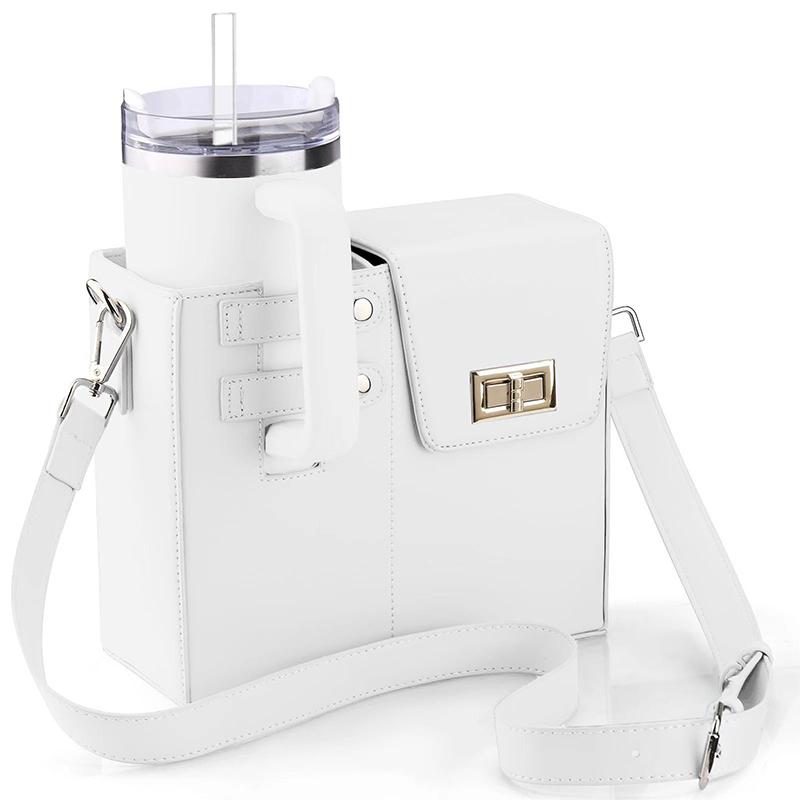 Water Bottle Bag Outdoor Portable Crossbody Multifunctional Universal Protection Pouch Single Shoulder Solid Color Storage