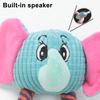 Dog Plush Animal Toy Squeaky Puppy Head Chew Elephant Monkey Toy Interactive Rope Knot Teething Toy