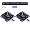 1-5PCS 1.3" IIC Digital OLED Display Module Serial 128x64 SSH1106 White Blue LCD LED Screen Board I2C Communicate for Arduino