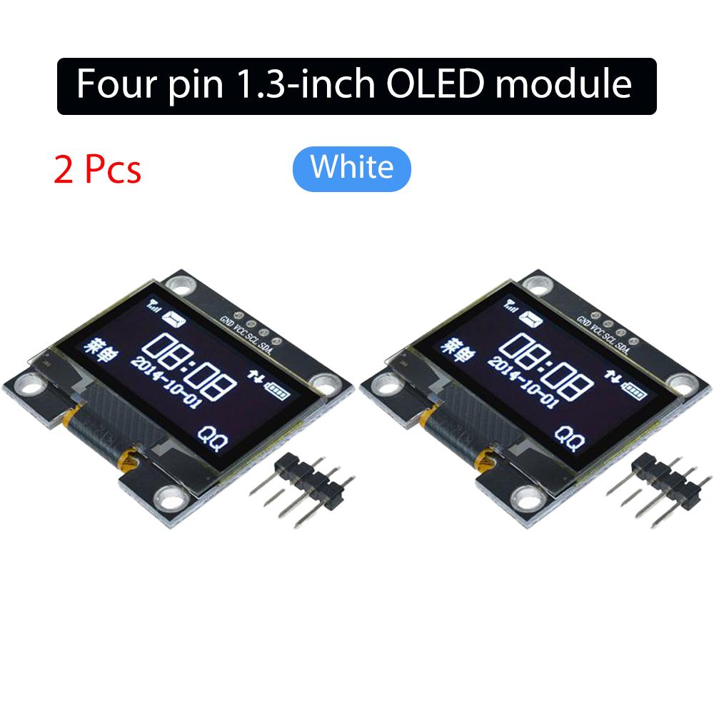 1-5PCS 1.3" IIC Digital OLED Display Module Serial 128x64 SSH1106 White Blue LCD LED Screen Board I2C Communicate for Arduino