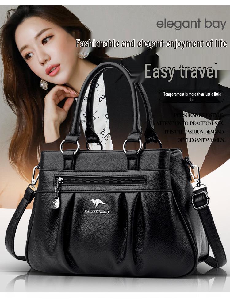 2023 Women's Stylish Large Capacity Handbag - Perfect for Middle-Aged Mothers, Single Shoulder, Crossbody