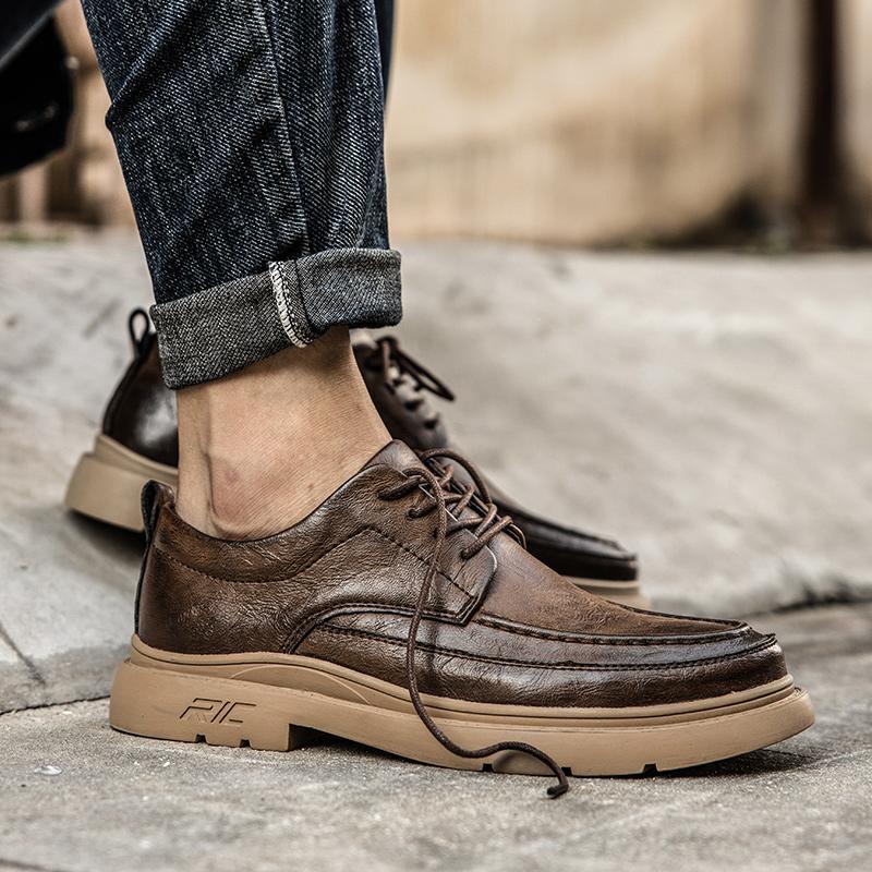 2025 Men Shoes England Trend Casual Male Genuine Leather Wedding Dress Shoe High-quality Luxury Flat with Oxford Comfortable