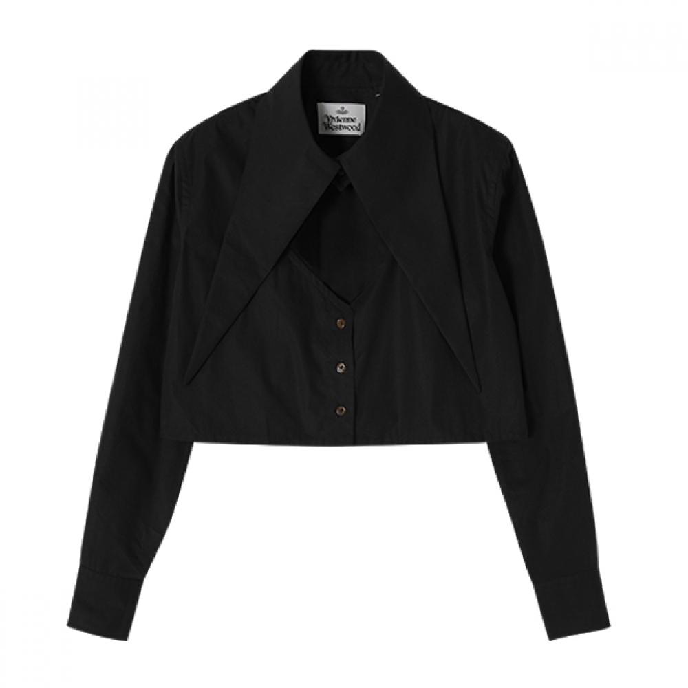 

Vivienne WeStwood 1501005u W009q N401 Orb Logo Embroidery Heart Cut Off Crop Women S Shirt 1501005U W009Q N401 (44)