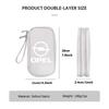 Data Cable Storage Bag Earphones Double Layer Portable Travel Bag For Opel Meriva Mokka Grandland Vectra Zafira Vivaro Antara