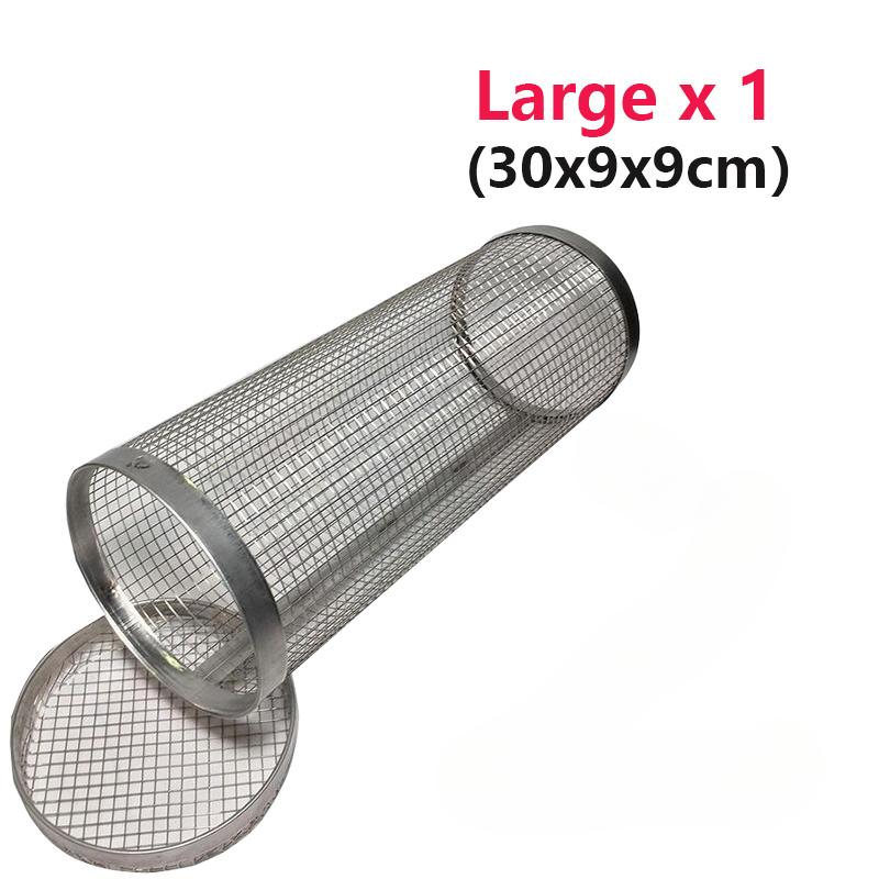 2026 Barbecue Grill Grate Barbecue Cages Camping Picnic Cookware Outdoor Round BBQ Campfire Grill Grid Rolling Grill Basket