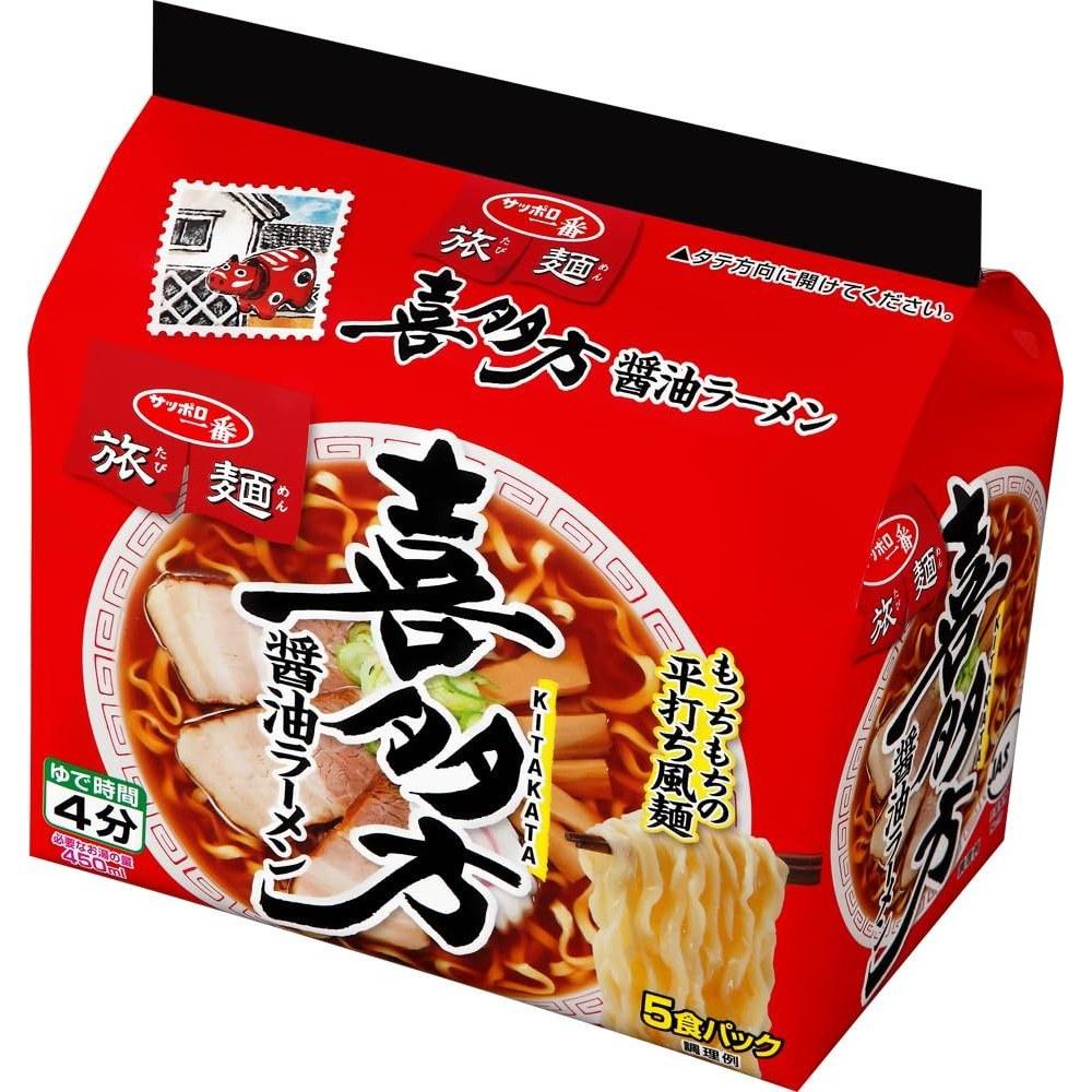 Sapporo Ichiban Tabimen Kitakata Shoyu Ramen 5-pack (83g5)