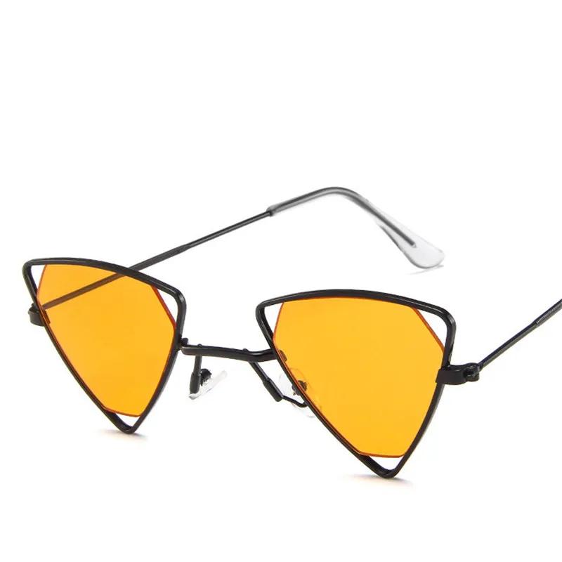 Retro Alloy Sunglasses Men Hollow Eyewear Candy Colors Gradient Gothic Sun Glasses for Women Metal Frame