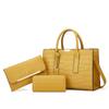 Fashion Crocodile Pattern 3-Piece Handbag Set