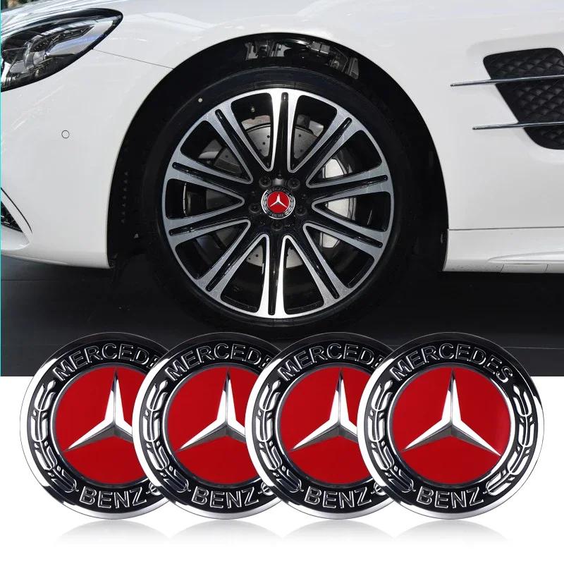C200 E200 For Mercedes Benz 56/60/65MM Car Wheel Center Cover Sticker Hub Cap Badge For Mercedes Benz ML W166 GLE C167 B E A C C