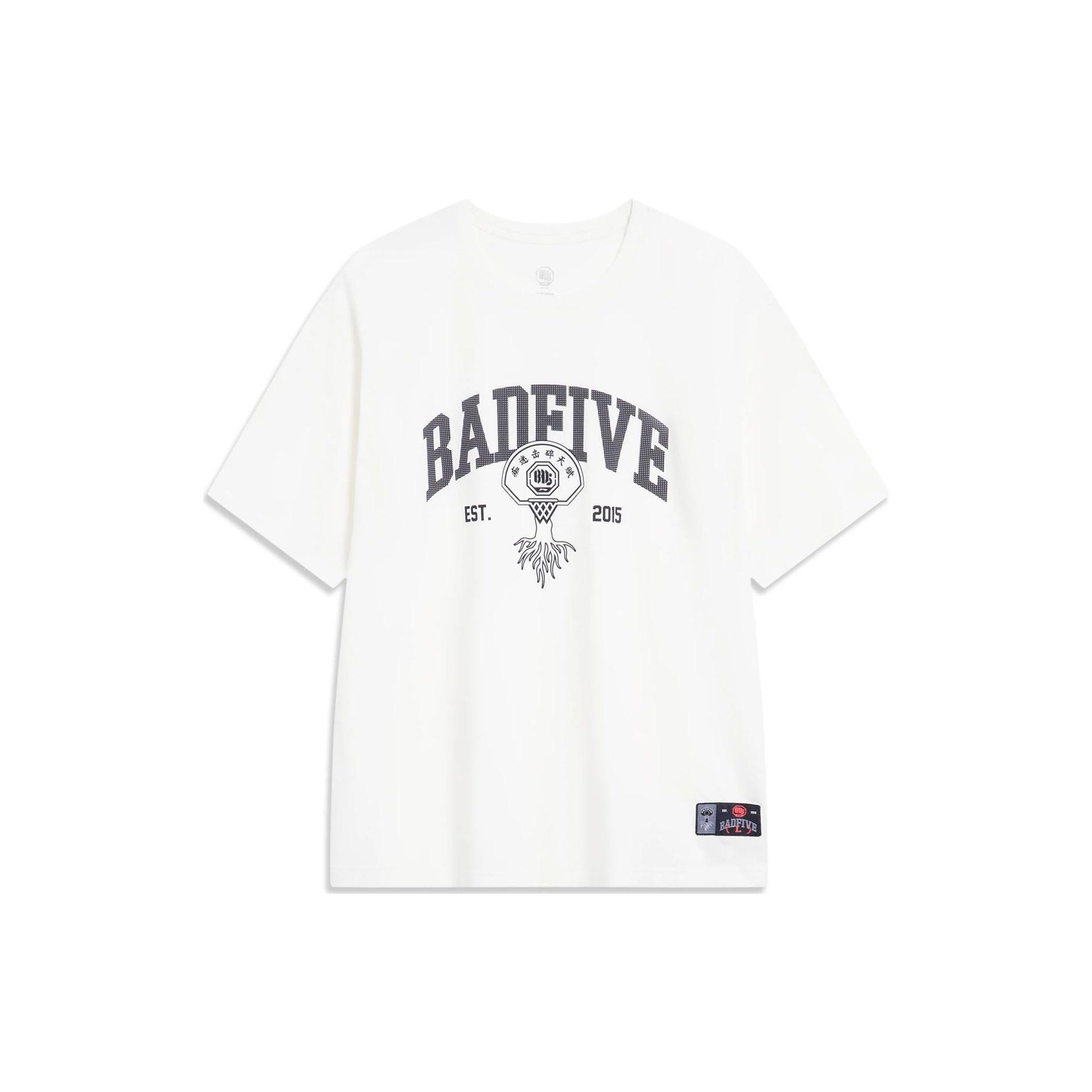 Li-Ning BadFive Short Sleeve T-shirt White Men s ATST547-1 L