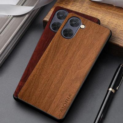 Θήκη For Realme 10 Pro Plus coque απλή μοναδική σχεδίαση ελαφρύ ξύλινο σχέδιο pu δερμάτινο κάλυμμα για θήκη realme 10 funda